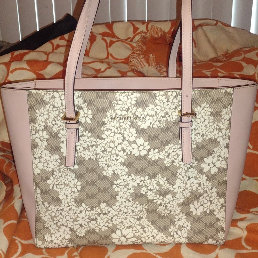 Michael Kors Floral Monogram Tote